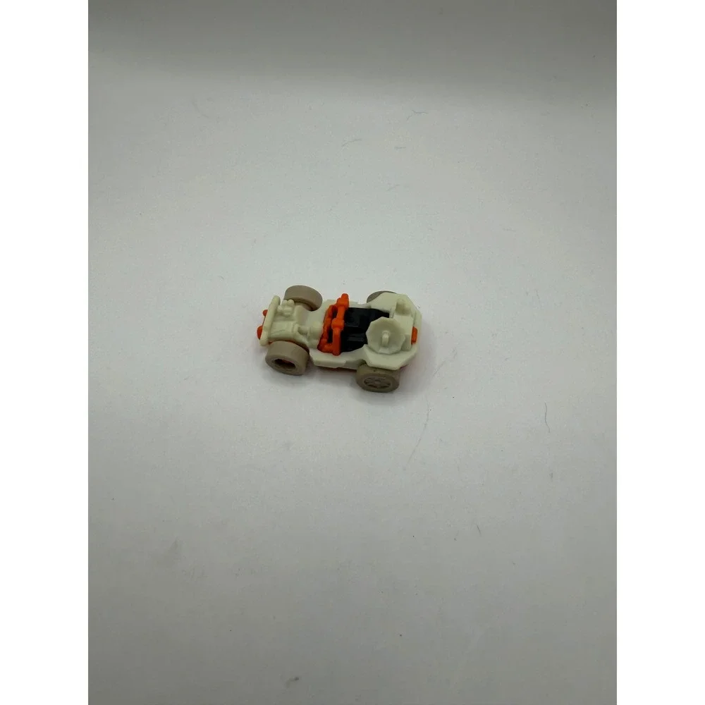 Vintage Micro Space Rover Toy Vehicle Cream Orange Black Satellite‎ Dish Scout